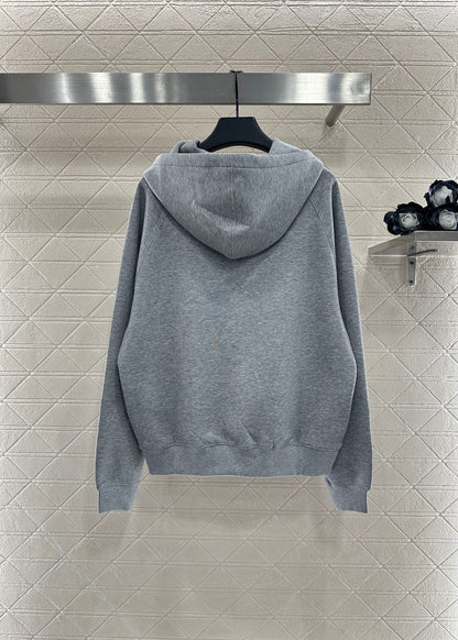 Hooded chain printed hoodie