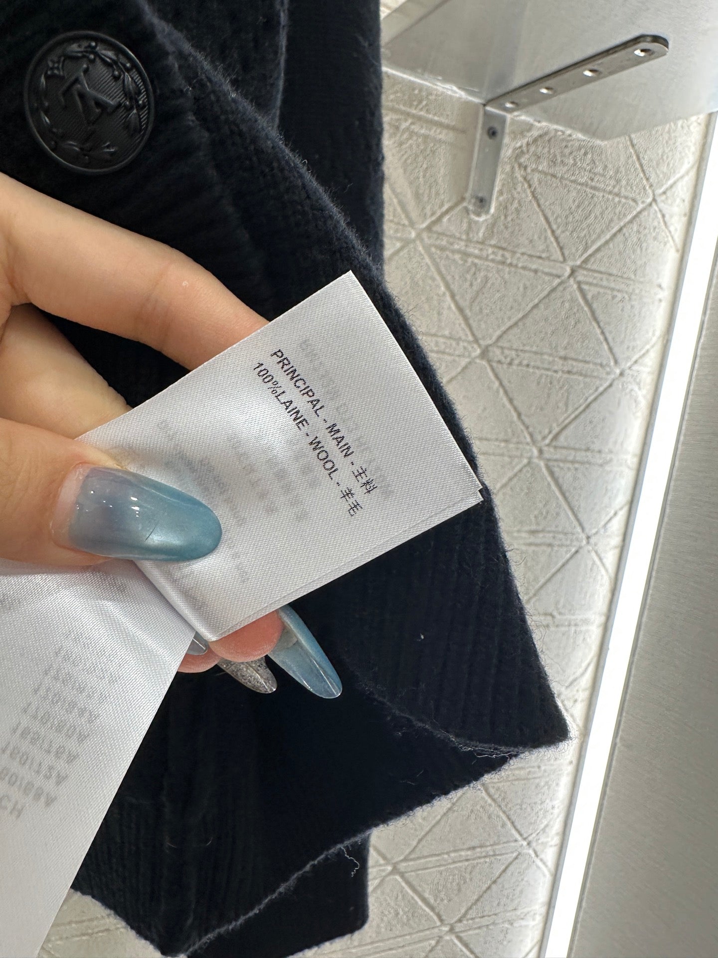 Jacquard knitted cardigan pleated skirt set