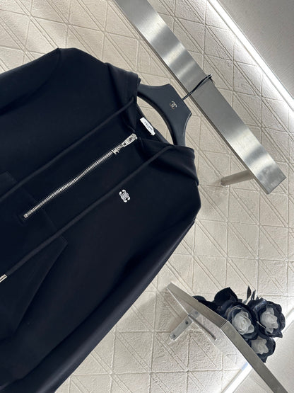 Hooded Zipper Hoodie Pants Set