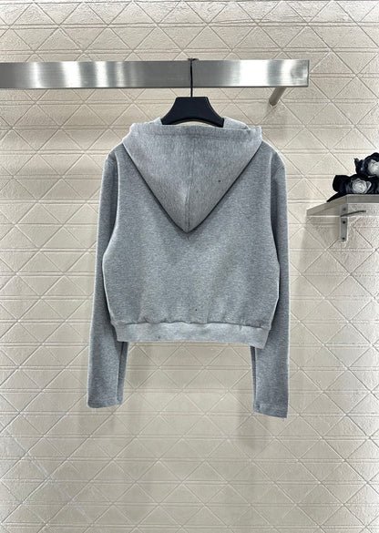 Hooded Zipper Hoodie Pants Set