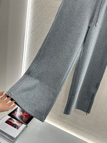 Hooded Zipper Hoodie Pants Set