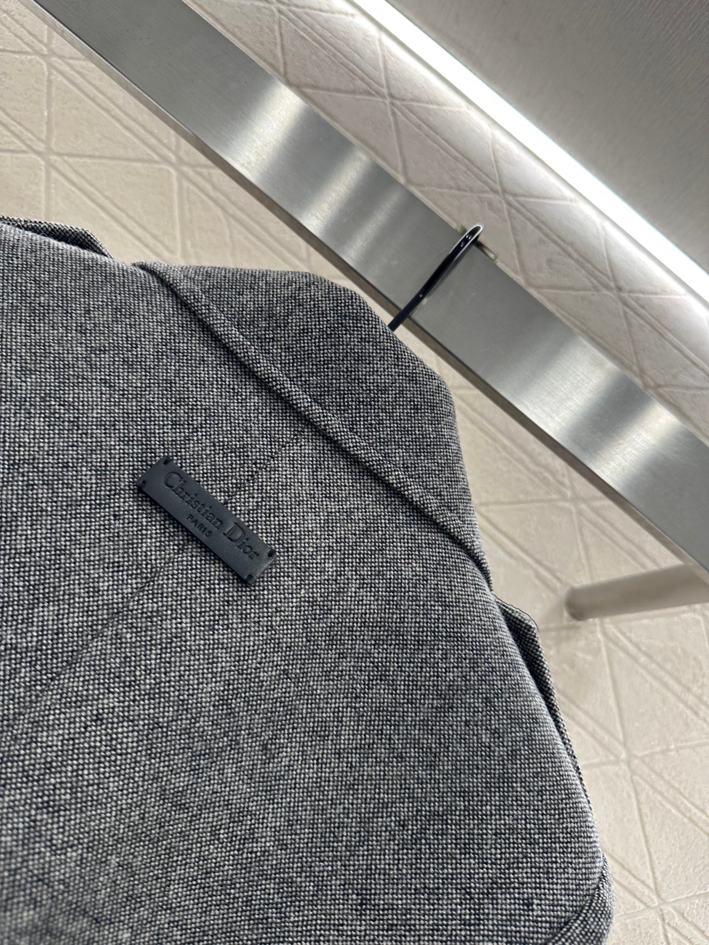 Lapel waistband woolen coat