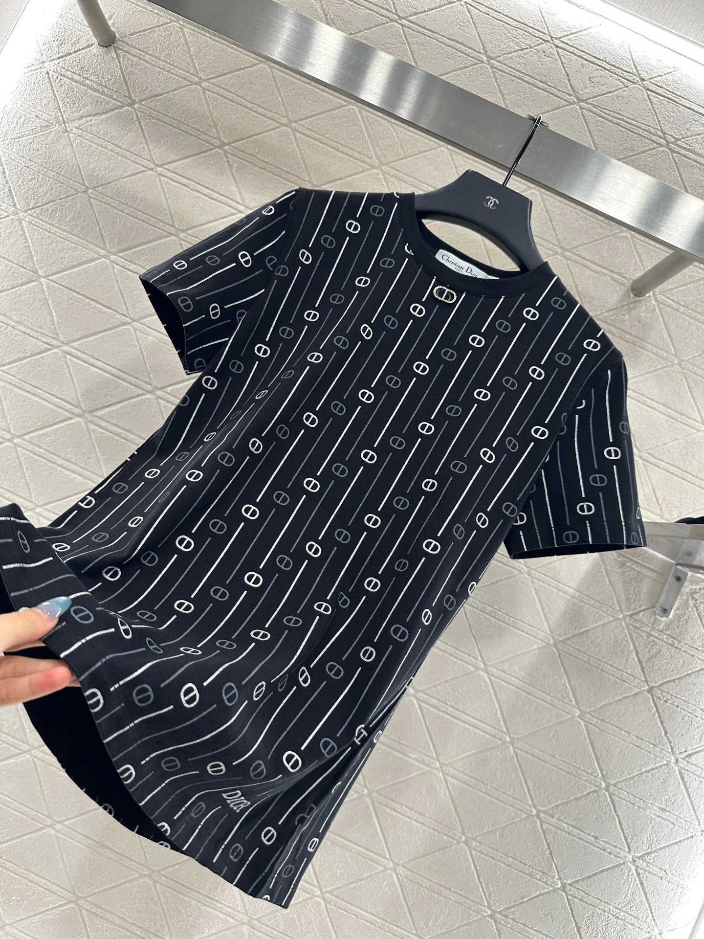 Round neck printed T-shirt