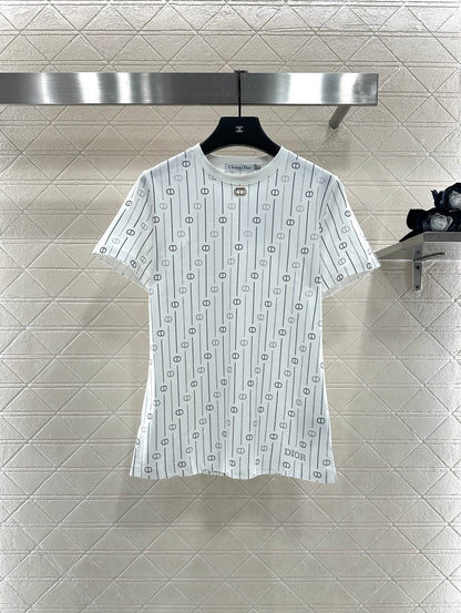 Round neck printed T-shirt