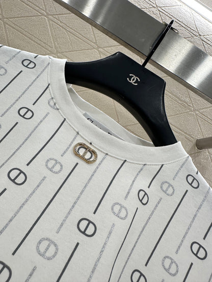 Round neck printed T-shirt