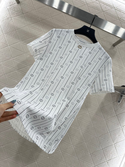 Round neck printed T-shirt