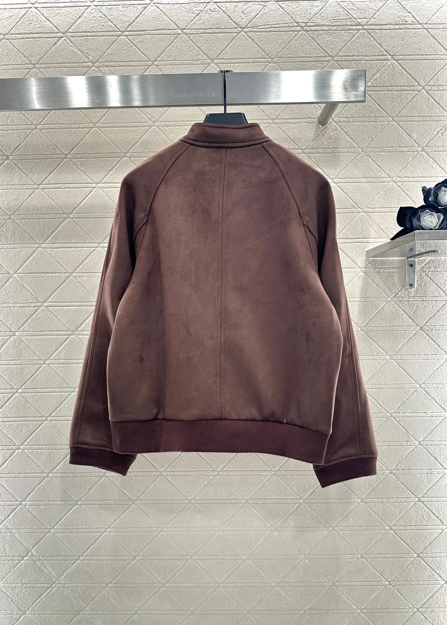 Suede flight jacket jacket