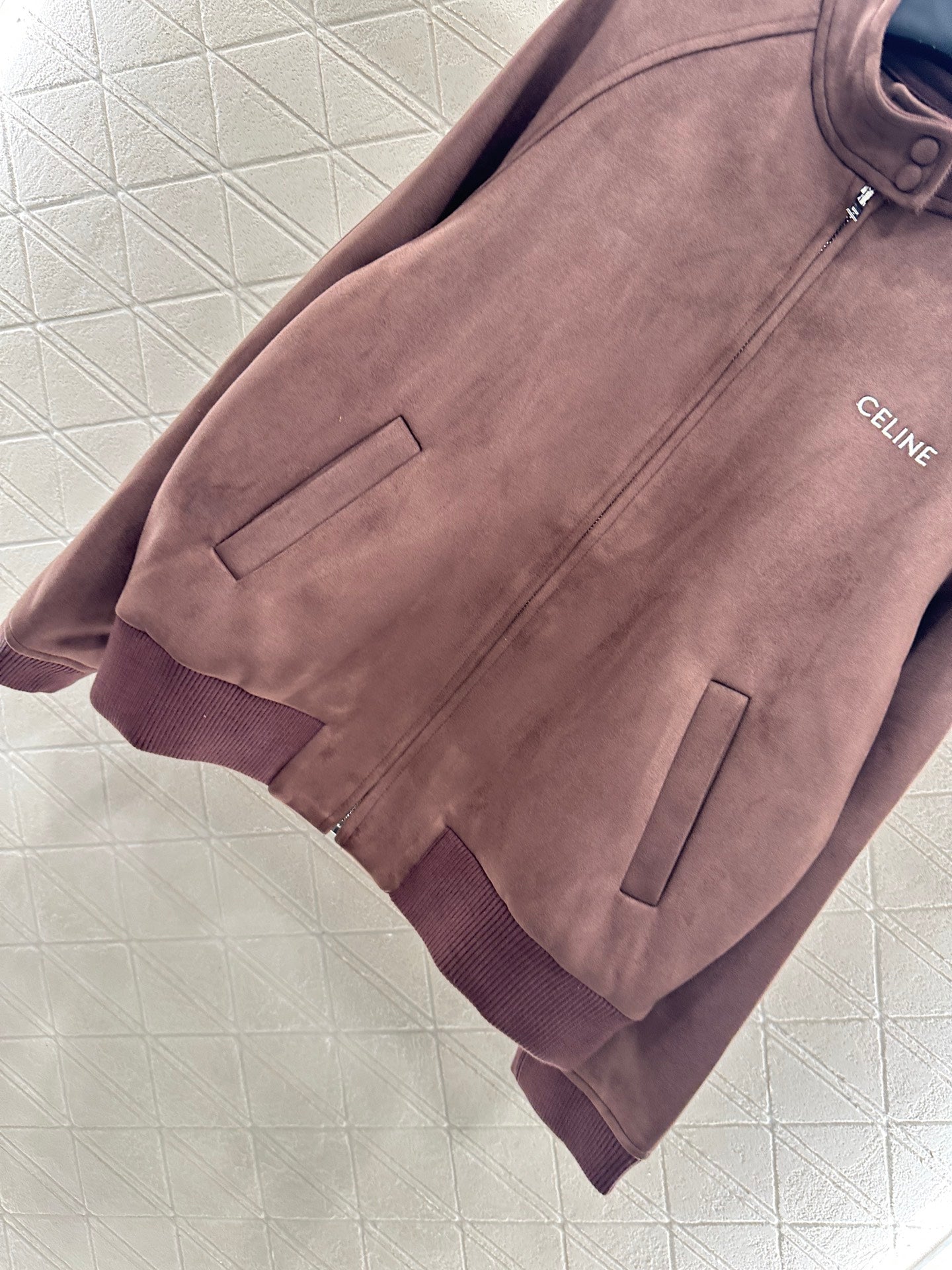 Suede flight jacket jacket