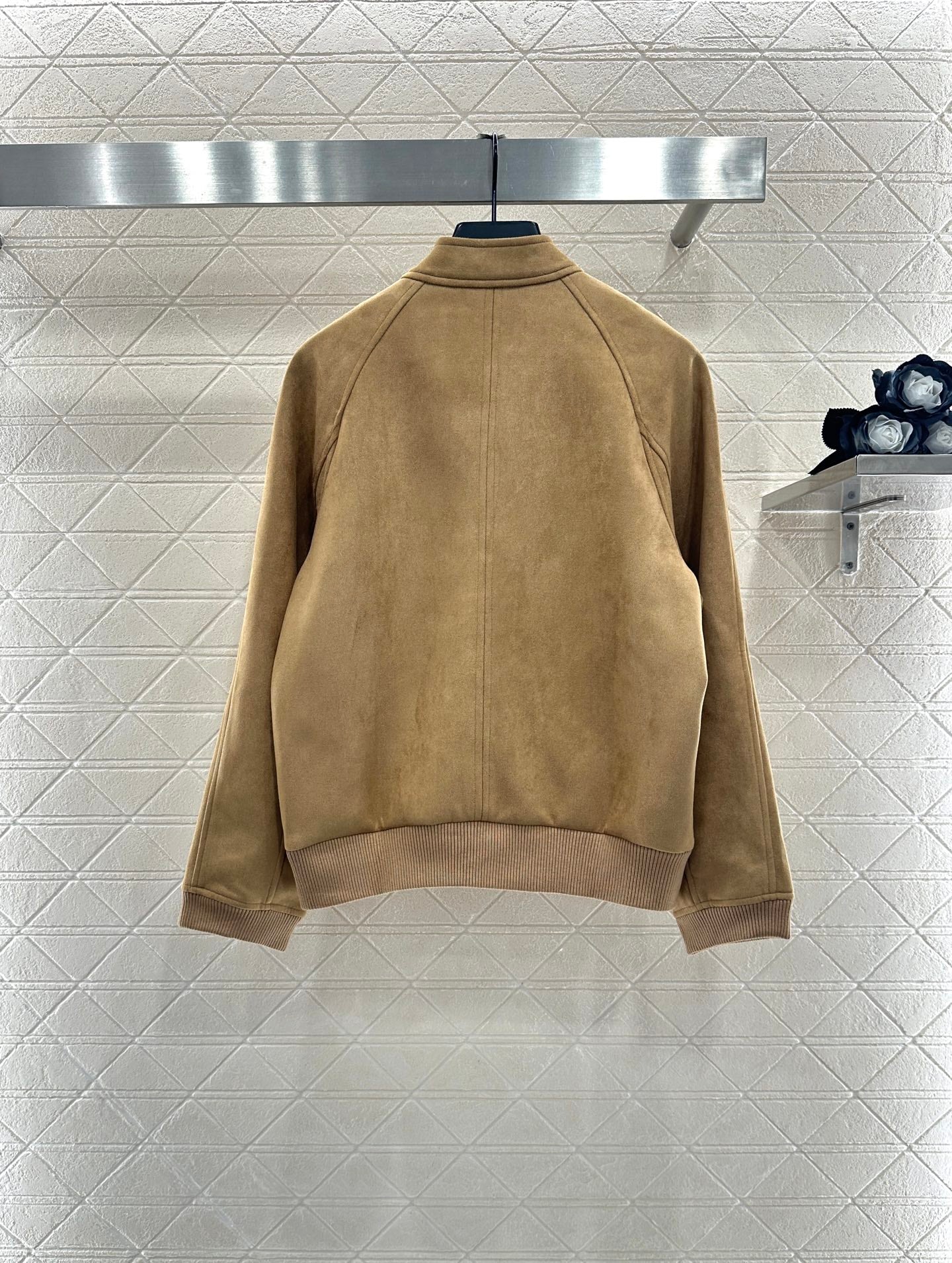 Suede flight jacket jacket