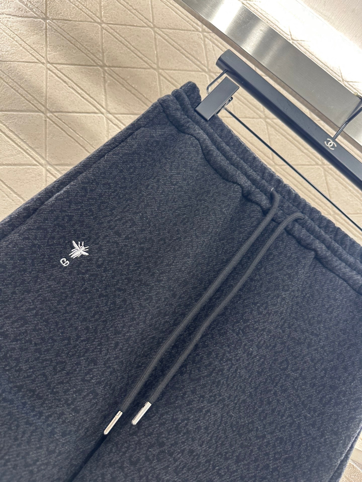 High waisted drawstring wide leg pants