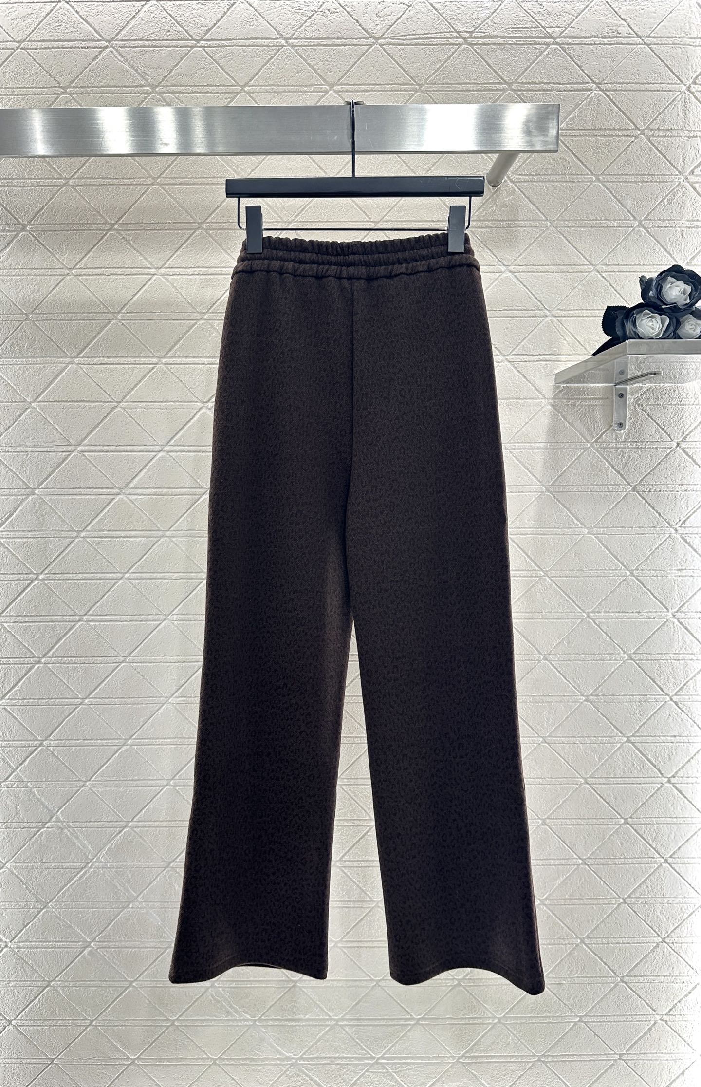 High waisted drawstring wide leg pants