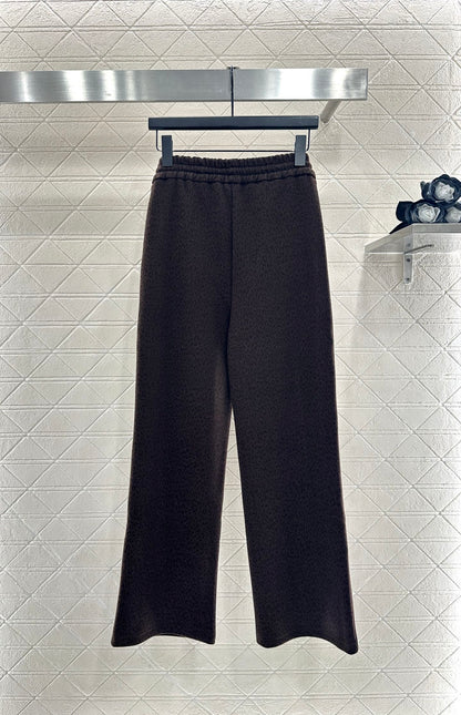 High waisted drawstring wide leg pants