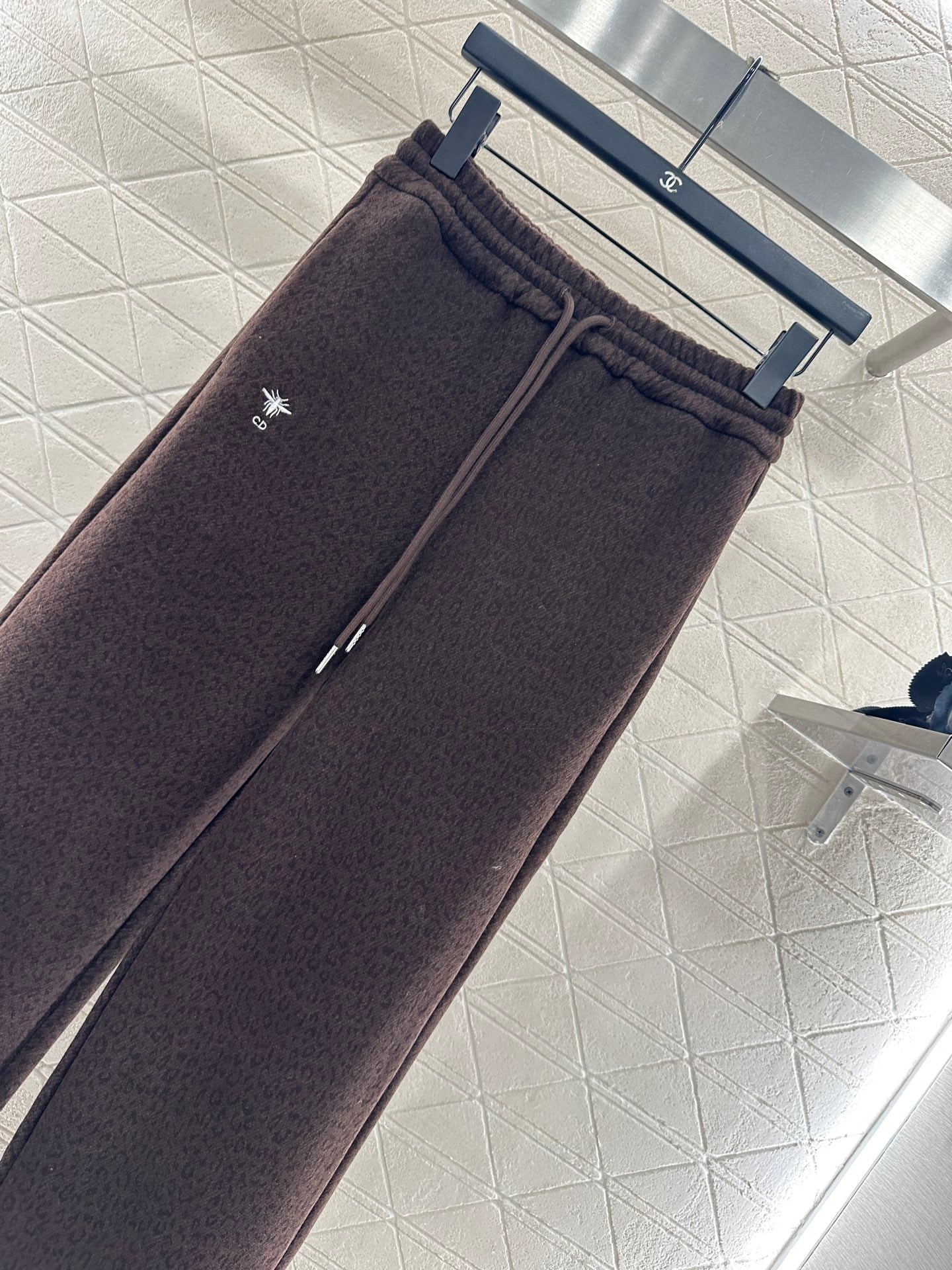 High waisted drawstring wide leg pants