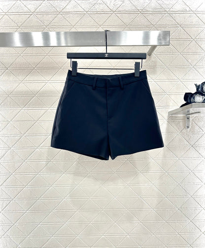 Collar suit jacket shorts set