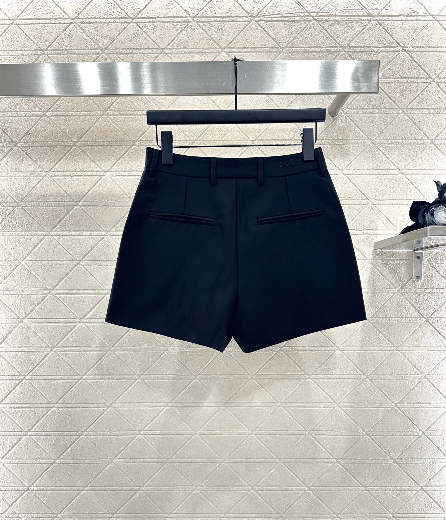 Collar suit jacket shorts set