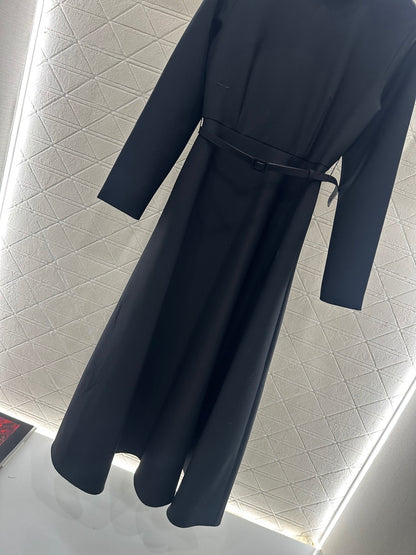 Pearl wrapped waist belt dress