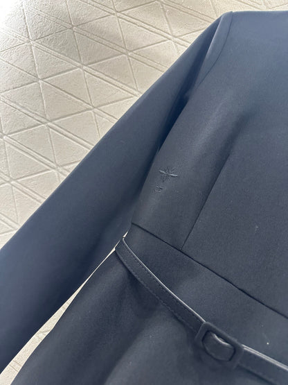 Pearl wrapped waist belt dress