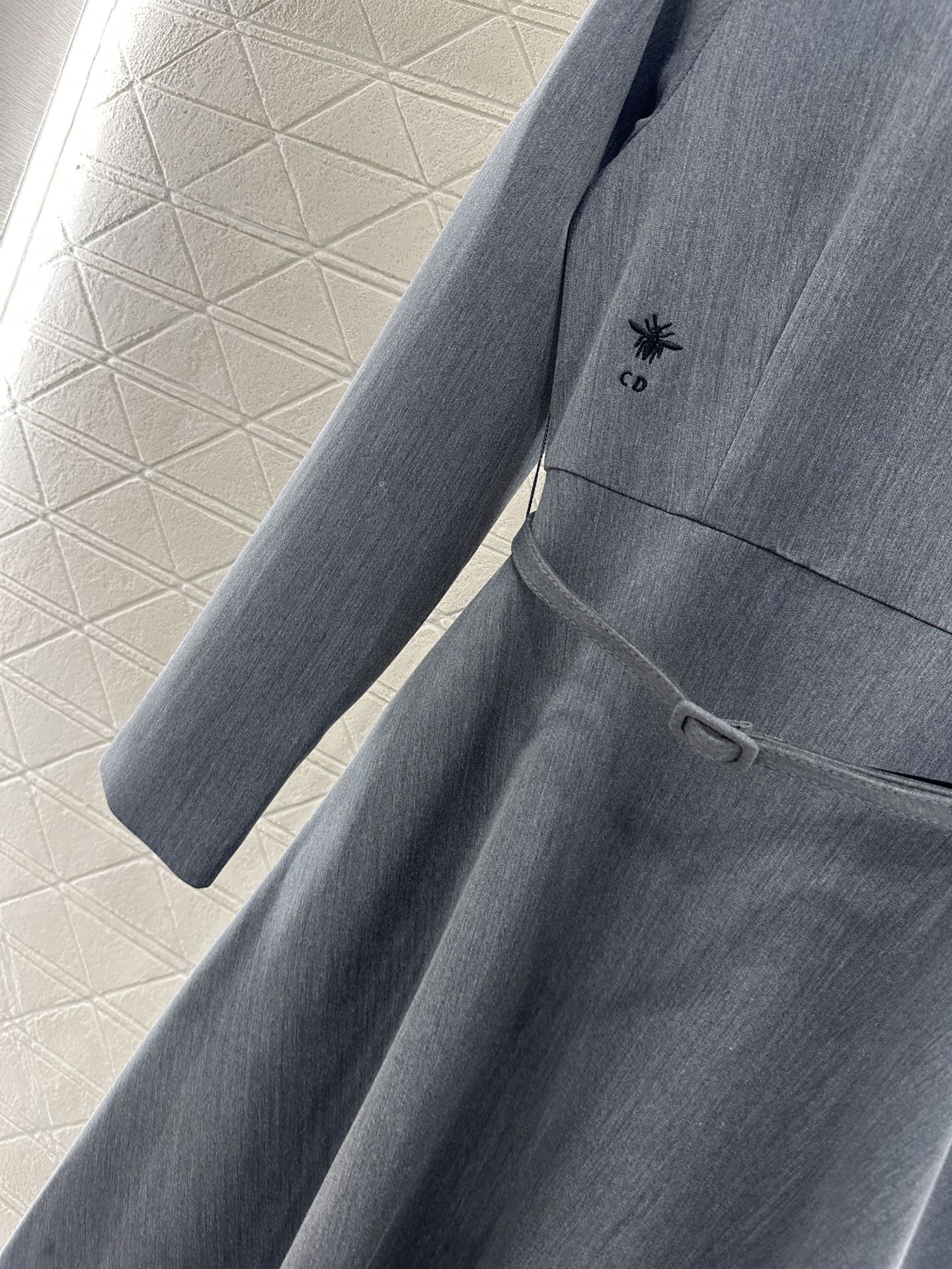 Pearl wrapped waist belt dress