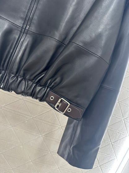 Zipper sheepskin jacket jacket