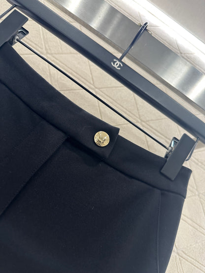 Zipper vest pants set