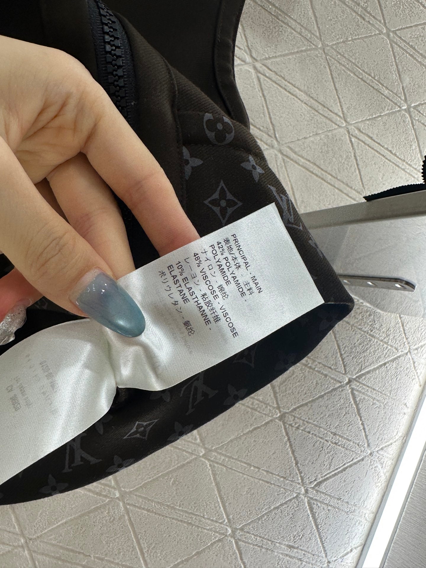 Zipper vest pants set