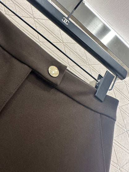 Zipper vest pants set