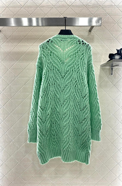 Bow hollow knitted skirt