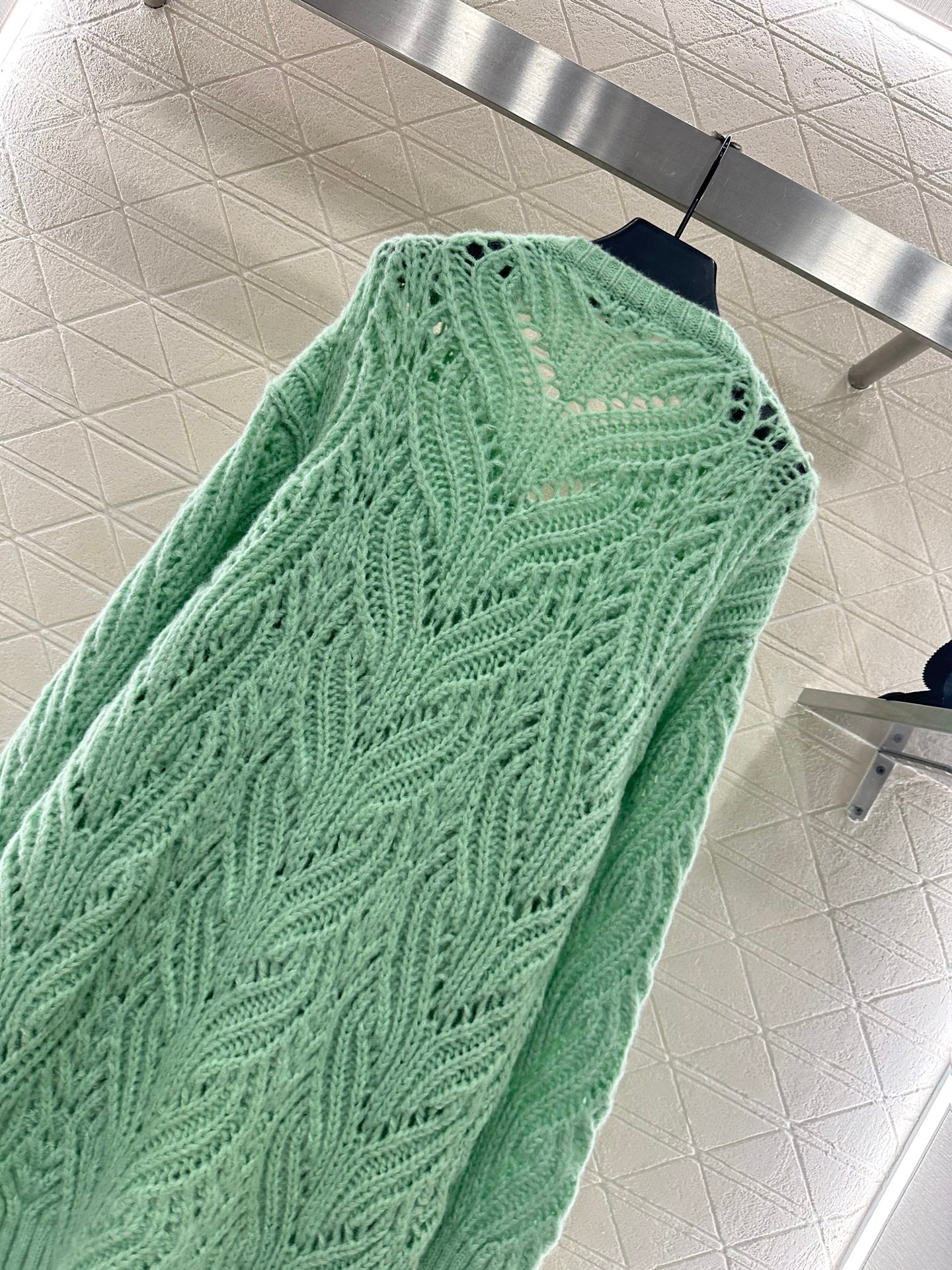 Bow hollow knitted skirt