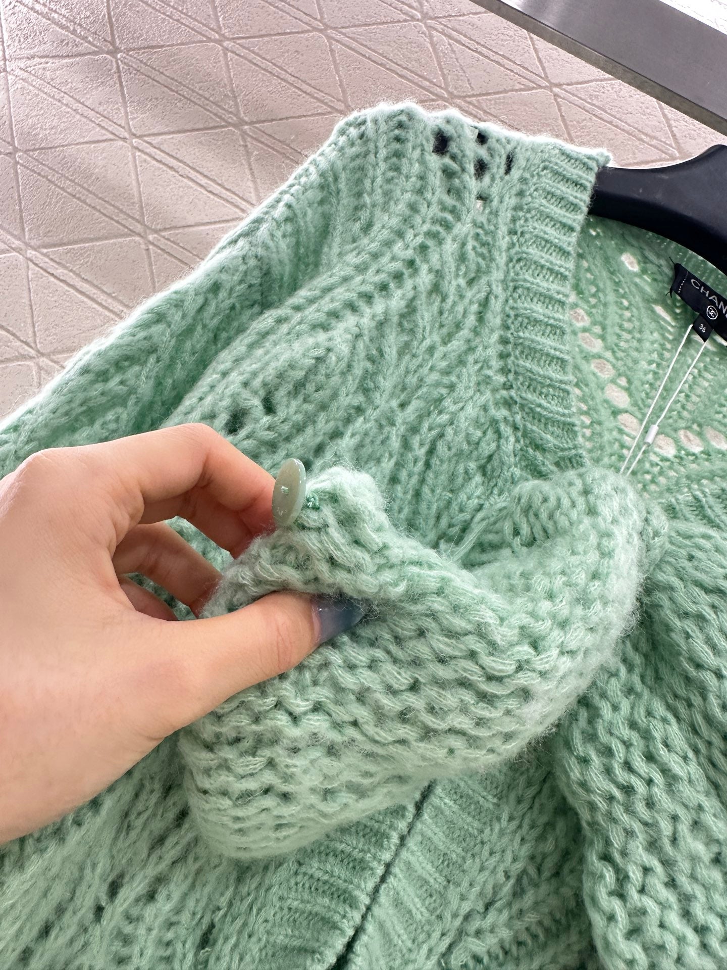 Bow hollow knitted skirt