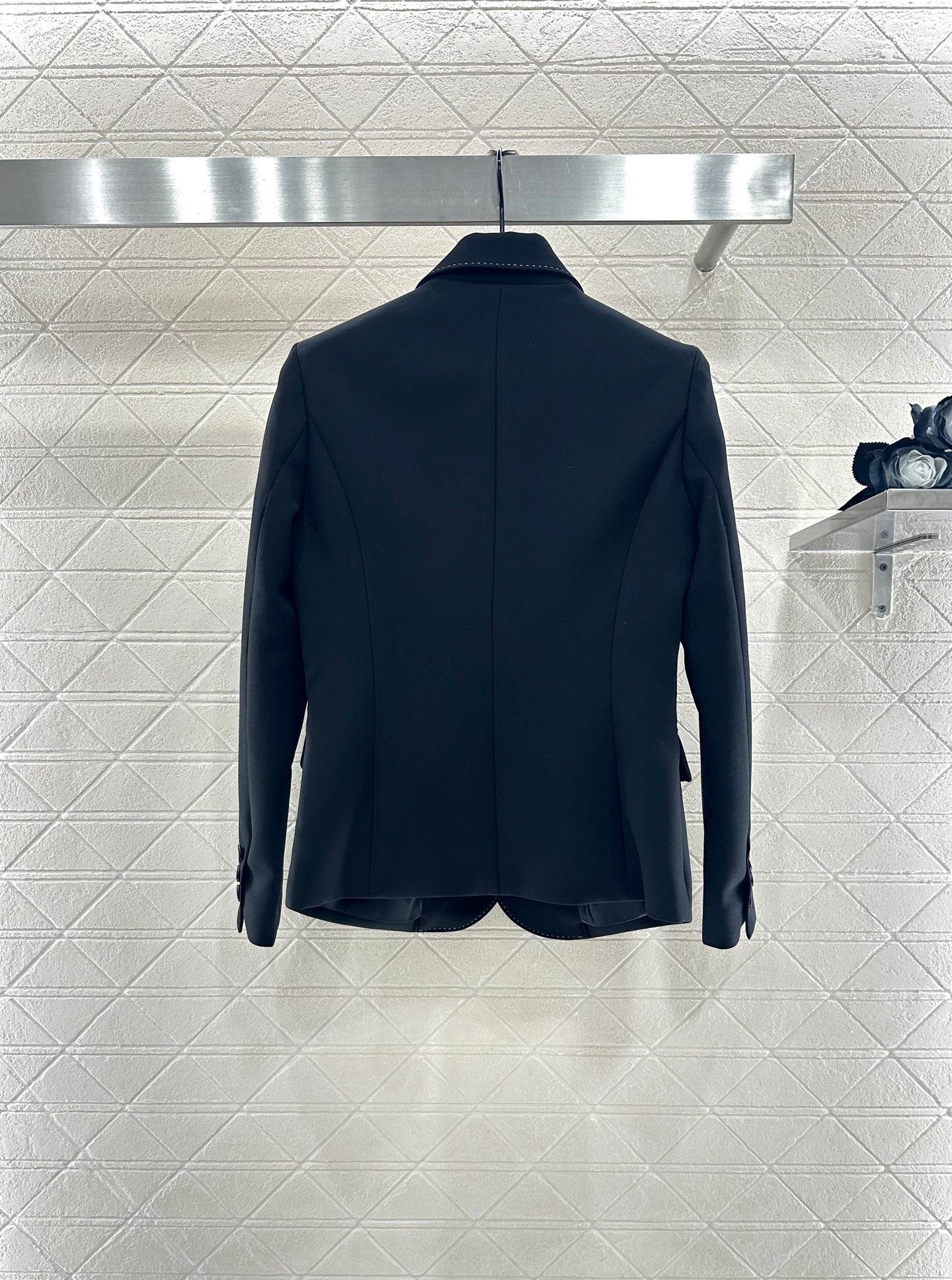 Suit jacket pleated skirt set