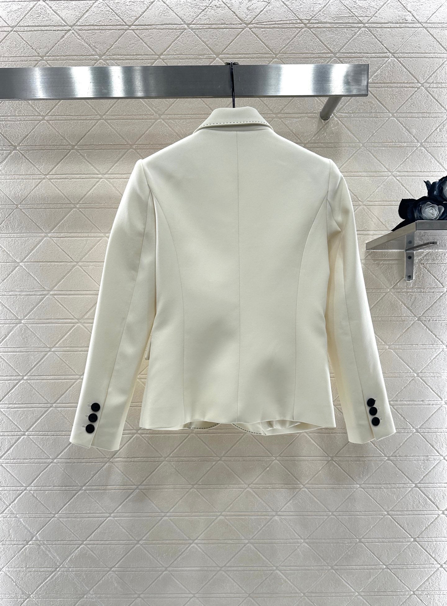 Suit jacket pleated skirt set