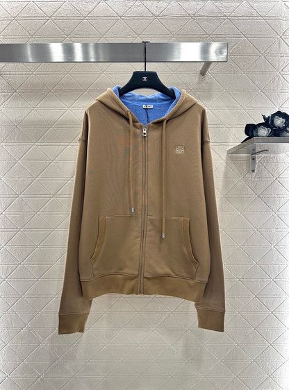 Wrong color hooded zipper jacket
