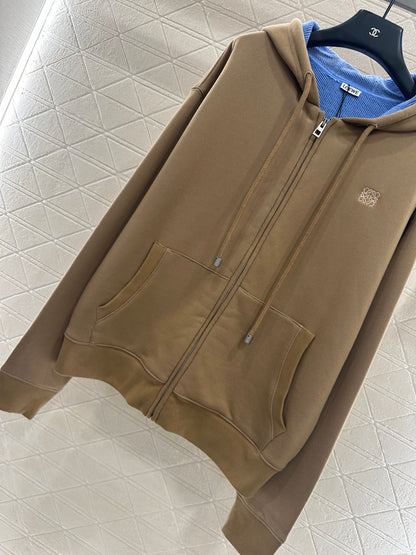 Wrong color hooded zipper jacket