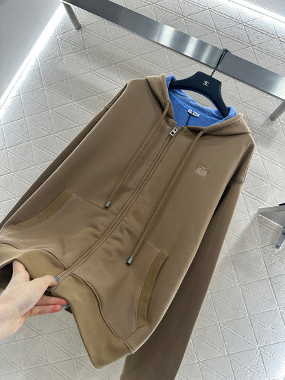 Wrong color hooded zipper jacket