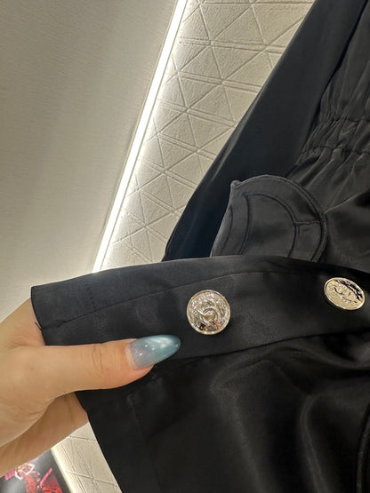 Mushroom lace mid length windbreaker jacket