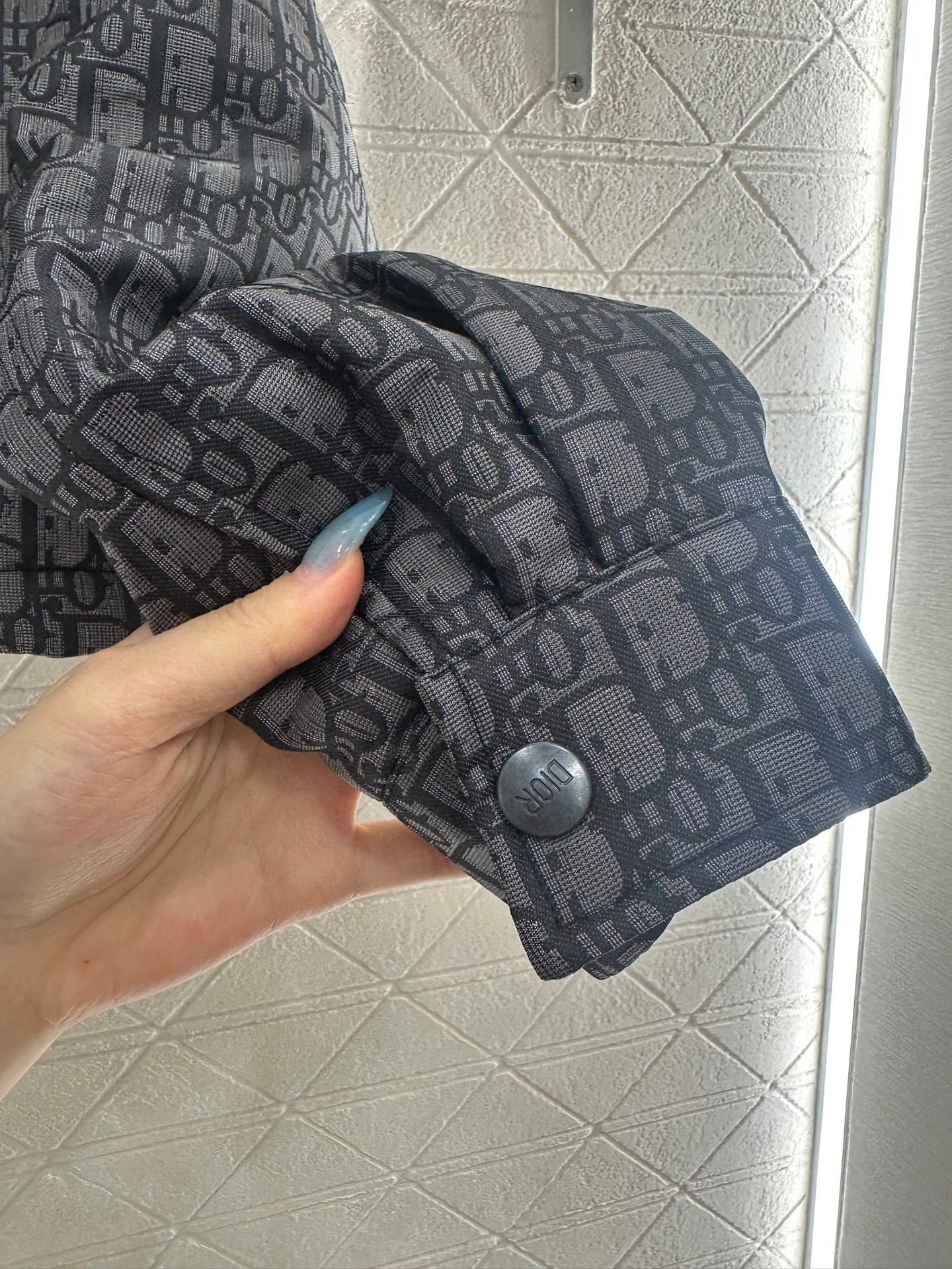 Collar hooded jacquard jacket