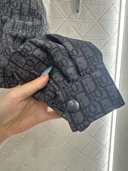 Collar hooded jacquard jacket