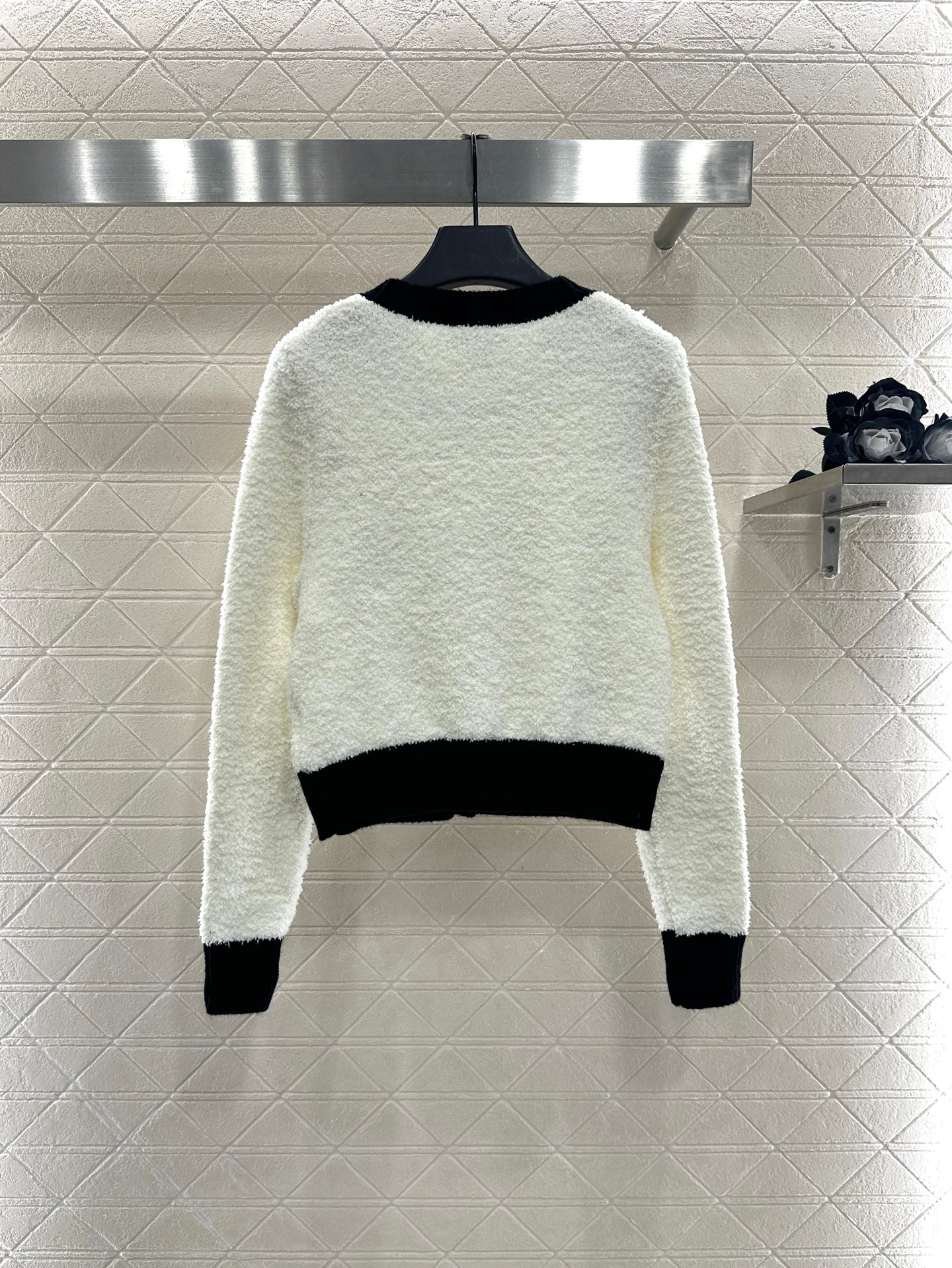 Color blocking pocket knitted cardigan