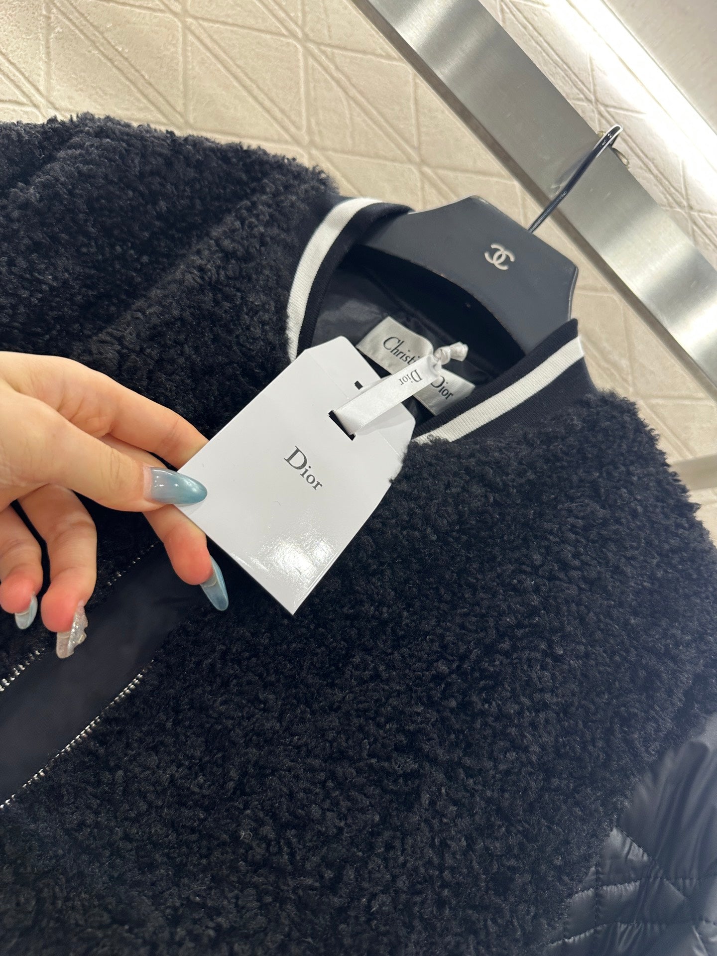 Teddy plush cotton jacket baseball jacket