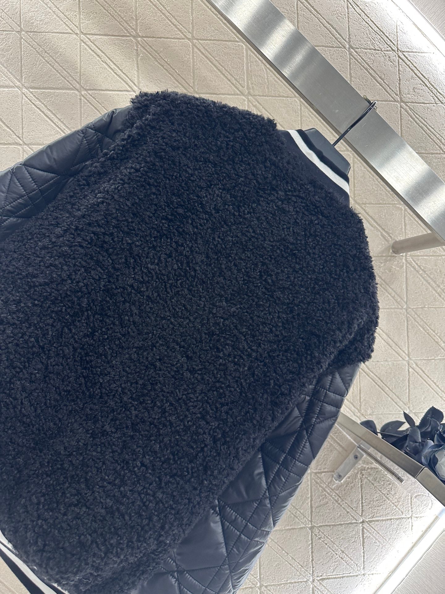 Teddy plush cotton jacket baseball jacket