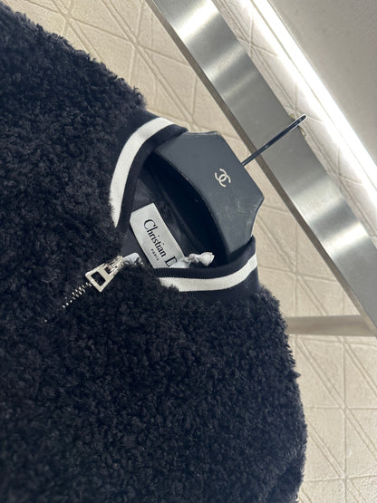 Teddy plush cotton jacket baseball jacket