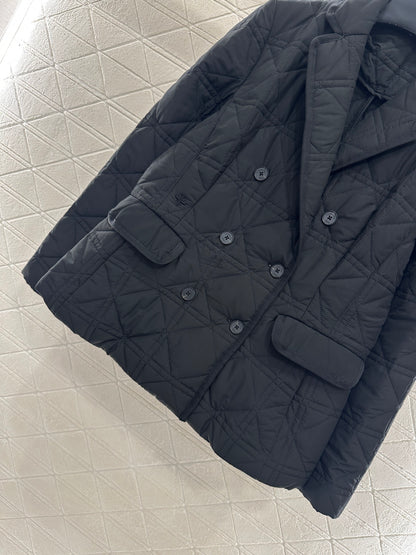 Collar rattan plaid suit cotton jacket