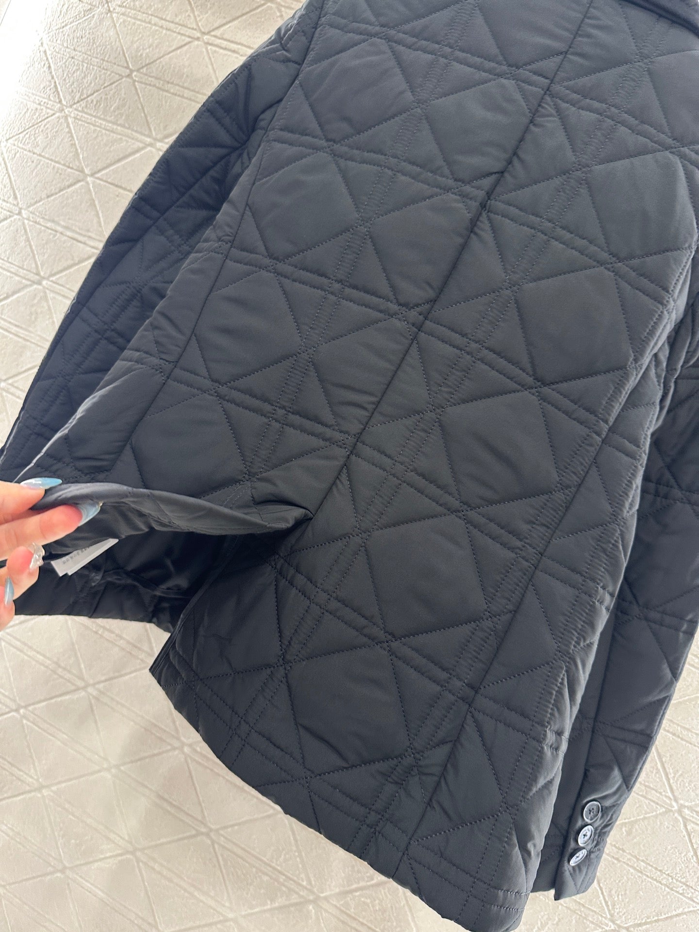 Collar rattan plaid suit cotton jacket