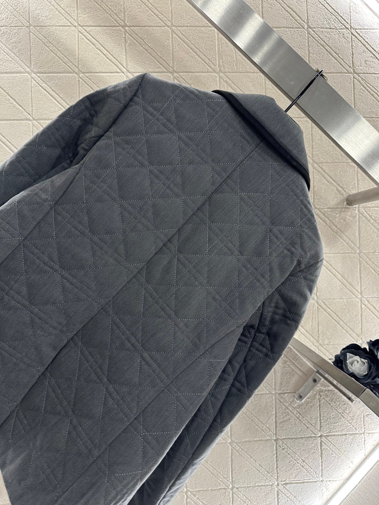 Collar rattan plaid suit cotton jacket