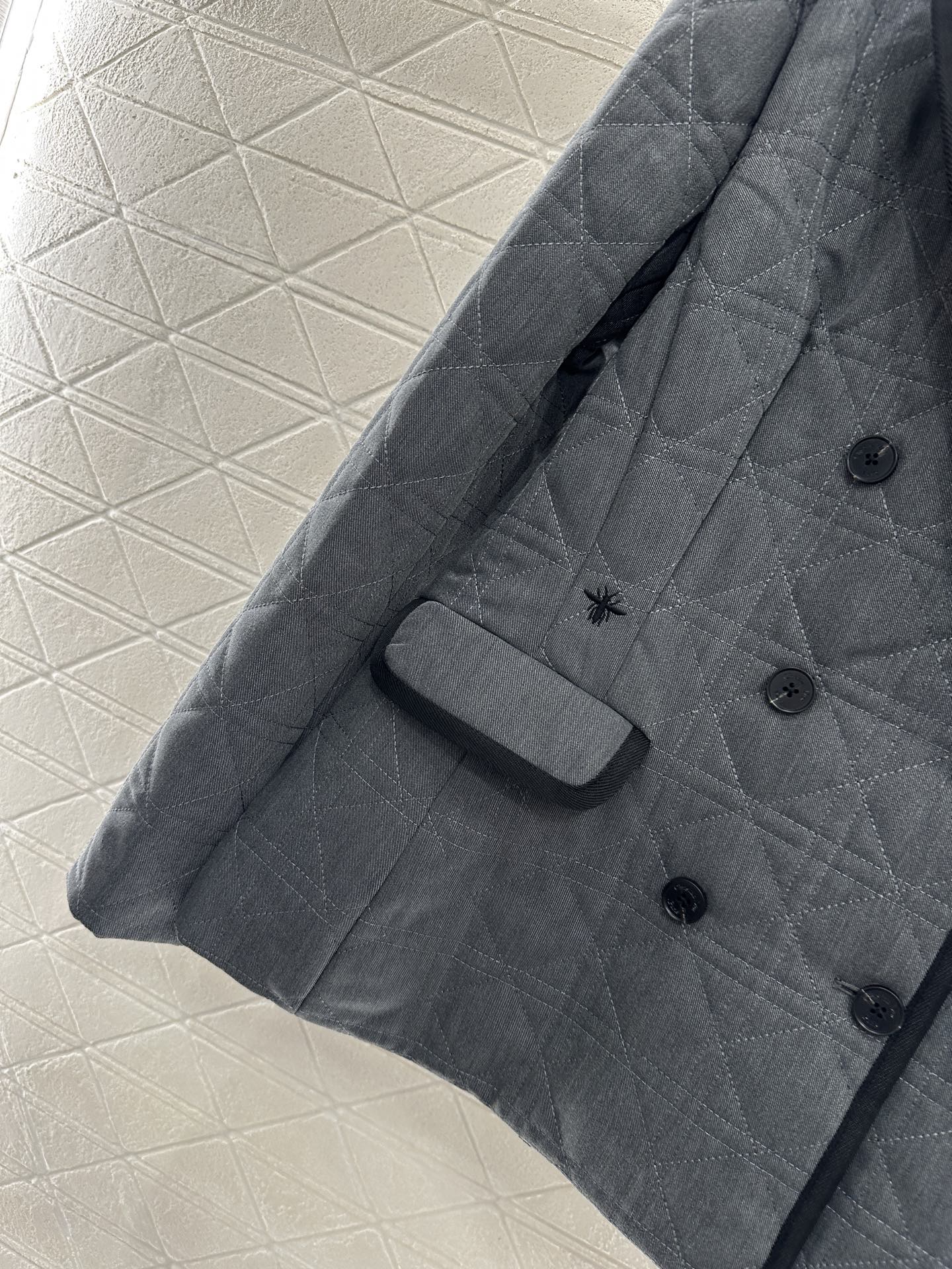 Collar rattan plaid suit cotton jacket