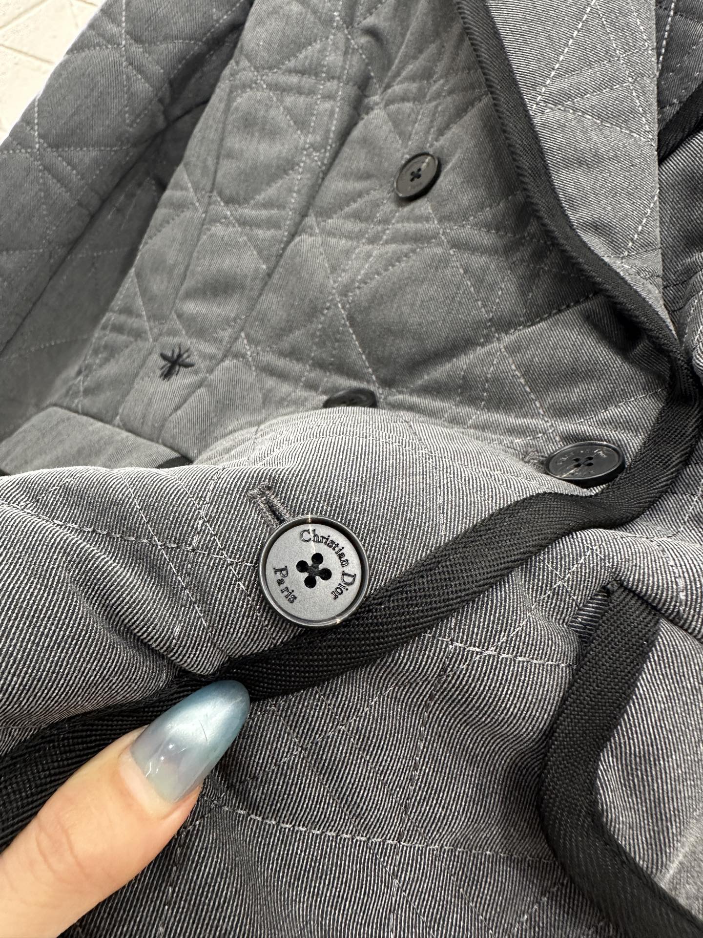 Collar rattan plaid suit cotton jacket