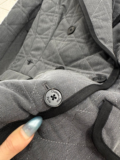 Collar rattan plaid suit cotton jacket