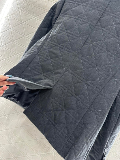 Collar rattan plaid suit cotton jacket