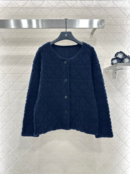 Tengge jacquard cardigan jacket