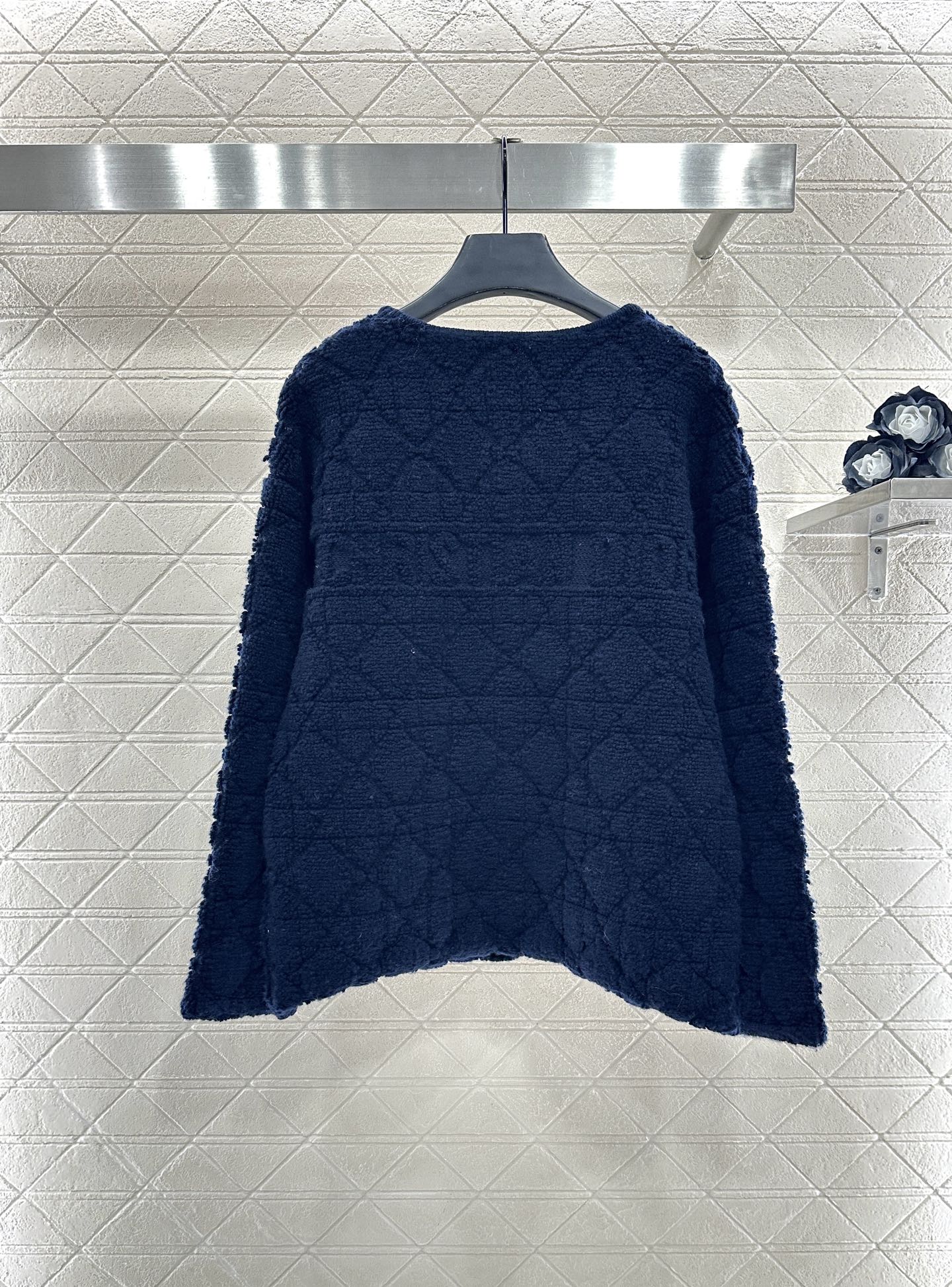 Tengge jacquard cardigan jacket